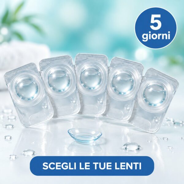 Campione di lenti a contatto giornaliere per 5 giorni